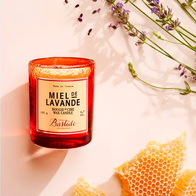 Hand Blown Miel de Lavande Candle( 190g )